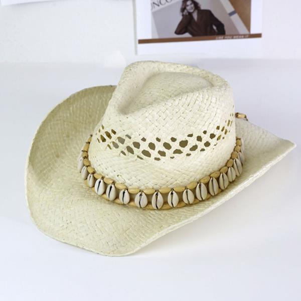 SEASHELLS BAND COWBOY COWGIRL HANDMADE HAT