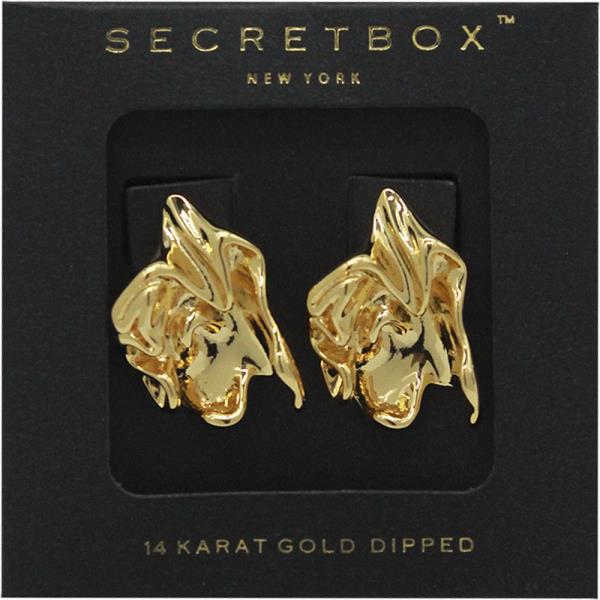 SECRET BOX 14K GOLD DIPPED FREE ORGANIC EARRING