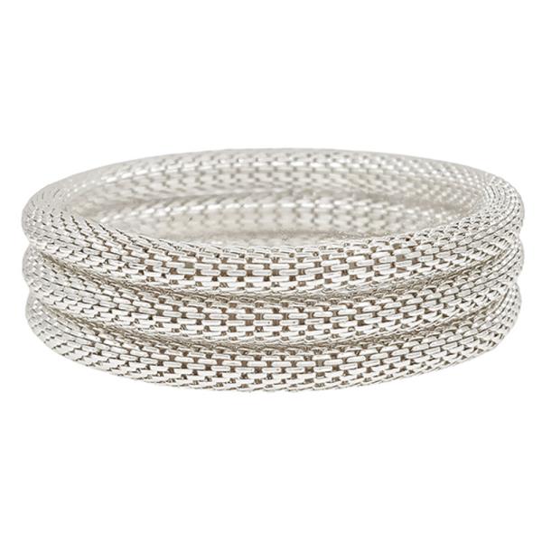 3 SET STRETCHED METAL CHAIN BRACELET