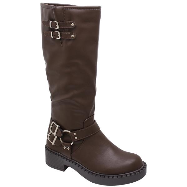 BUCKLED KNEE HIGH RIDER BOOTS 12 PAIRS