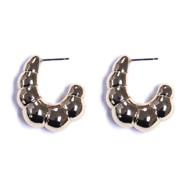 BALL SHAPE PATTERN OPEN EARRING