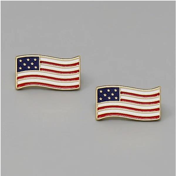 AMERICAN FLAG EARRING