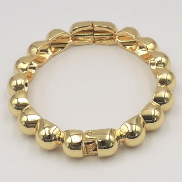 BALL TEXTURED METAL HINGE BRACELET