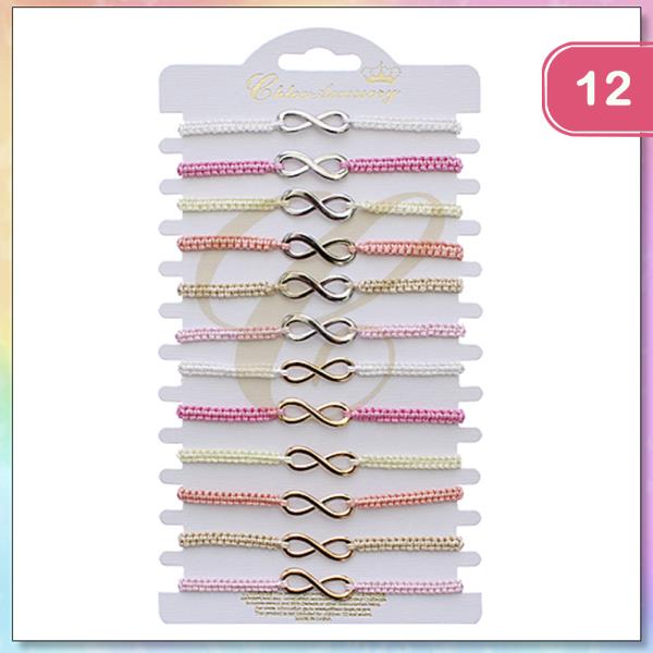 INFINITY THREAD BRACELET (12 UNITS)