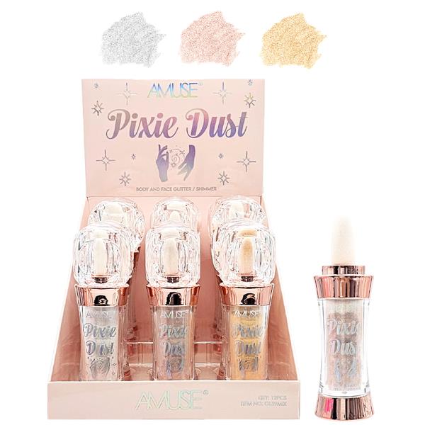 AMUSE PIXIE DUST FACE AND BODY SHIMMER (12 UNITS)