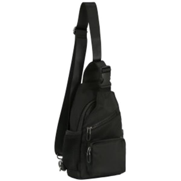 Zipper Nylon Sling Crossbody Bag