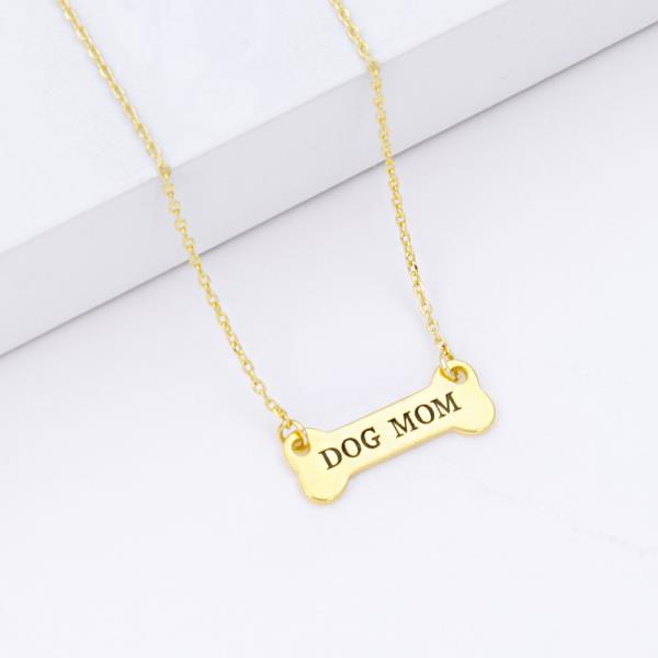 18K GOLD RHODIUM DIPPED MY DOG MY HEART NECKLACE