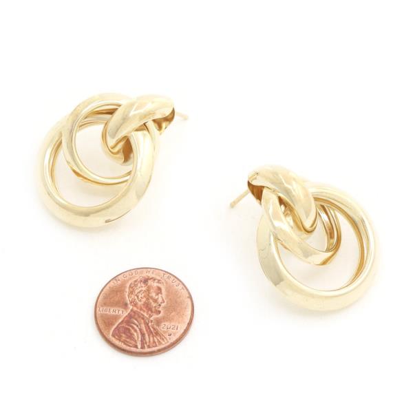 TRIPLE HOOP METAL EARRING