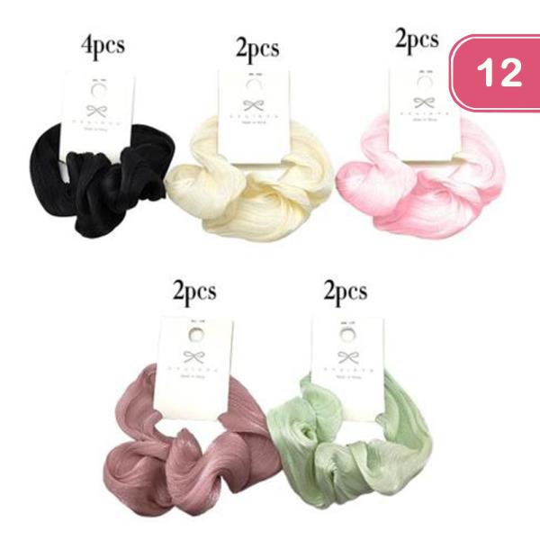 FASHION HIAR SCRUNCHIE (12 UNITS)