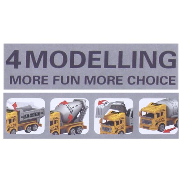 CITY ENGINEERING SIMULATION MODEL TRUCK SERIES TOY (12 UNITS)