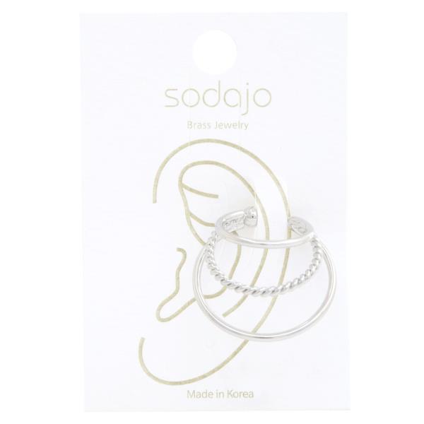 SODAJO GOLD DIPPED TWISTED METAL EAR CUFF