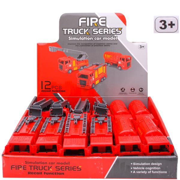 FIRE TRUCK SERIES SIMULATION CAR MODEL TOY (12 UNITS)