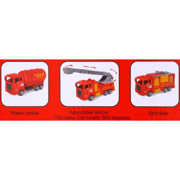 FIRE TRUCK SERIES SIMULATION CAR MODEL TOY (12 UNITS)