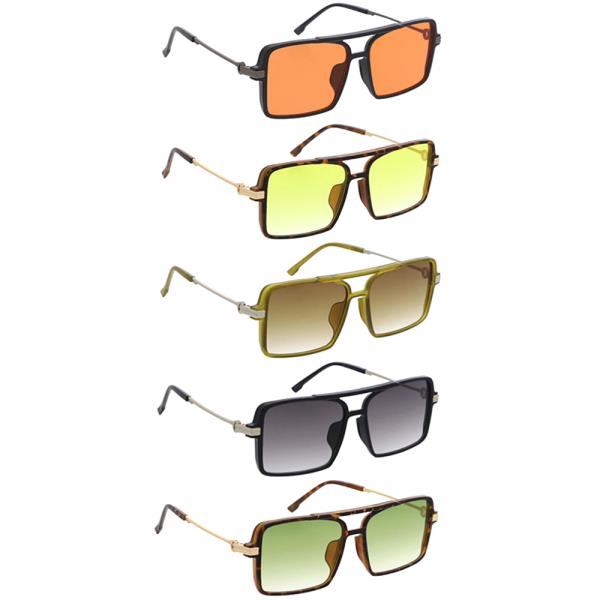 SQUARED AVIATORS SUNGLASSES 1DZ