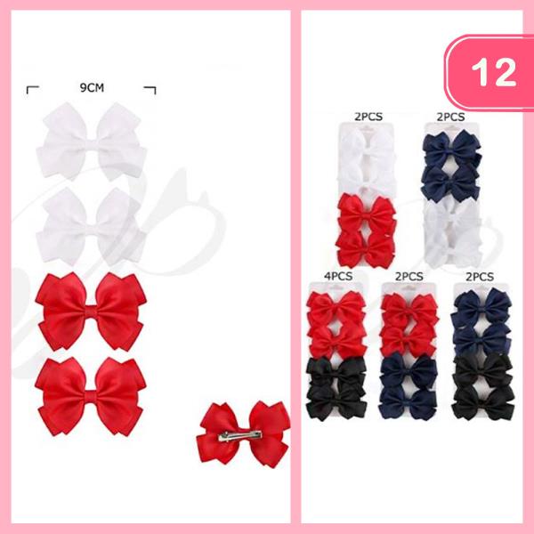 FASHION RIBBON HAIR PIN (12 UNITS)