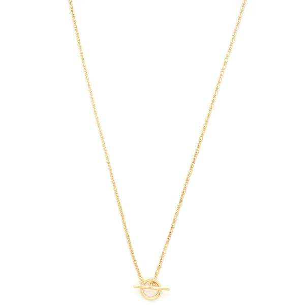18K GOLD DIPPED TOGGLE CLASP NECKLACE