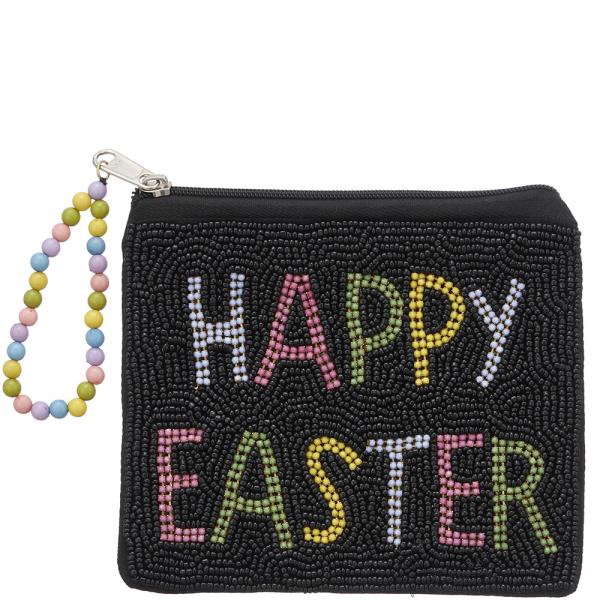 EASTER DAY INDIAN SEED BEADS COIN POUCH