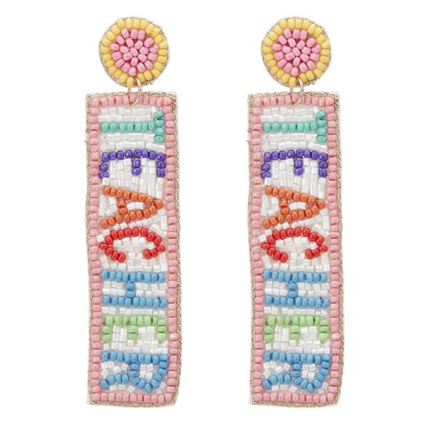 TEACHERS DAY INDIAN SEED BEADS EARRING
