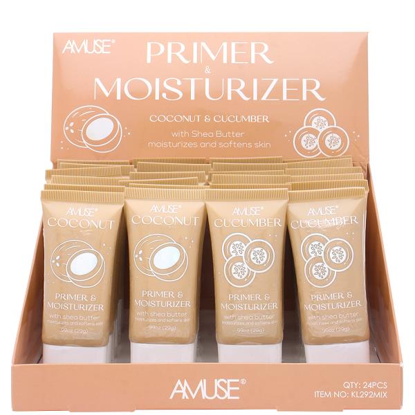 AMUSE PRIMER AND MOISTURIZER COCONUT AND CUCUMBER (24 UNITS)