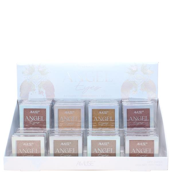 AMUSE ANGEL EYES 8 COLOR CREAM SHADOW SMOOTH PALETTE (24 UNITS)