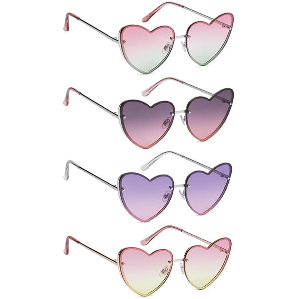HEART SHAPE SUNGLASSES 1DZ