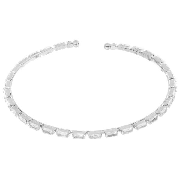 CZ HORIZONTAL 1 LINE WIRE BRACELET