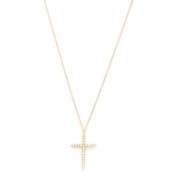 SODAJO CROSS GOLD DIPPED NECKLACE