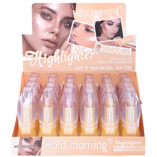 HOLD MORNING 36 HOURS LONG LASTING HIGHLIGHTER AND CONCEALER (24 UNITS)