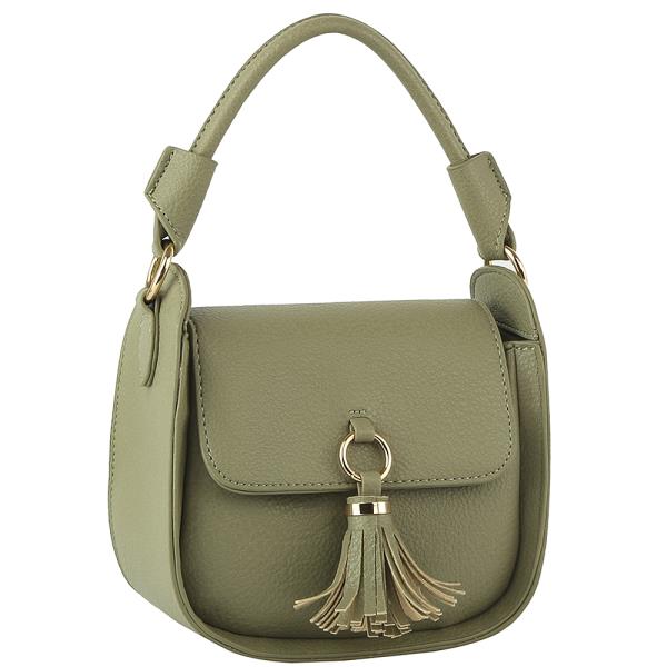 MODERN TASSEL HANDLE SATCHEL BAG