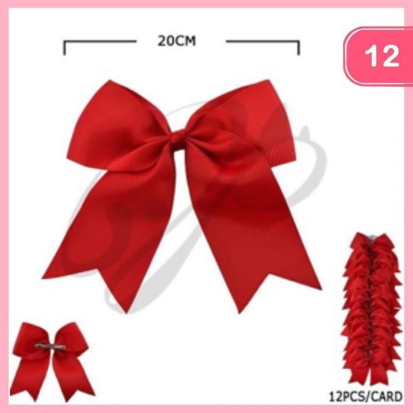 HAIR BOW CLIP (12 UNITS)