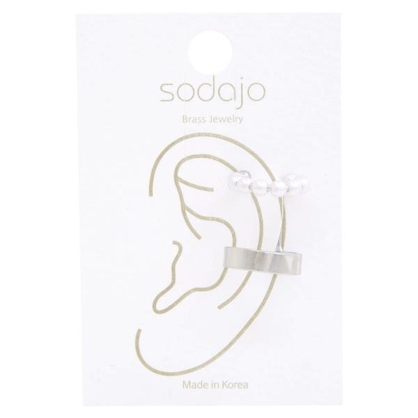 SODAJO PEARL BEAD METAL EAR CUFF