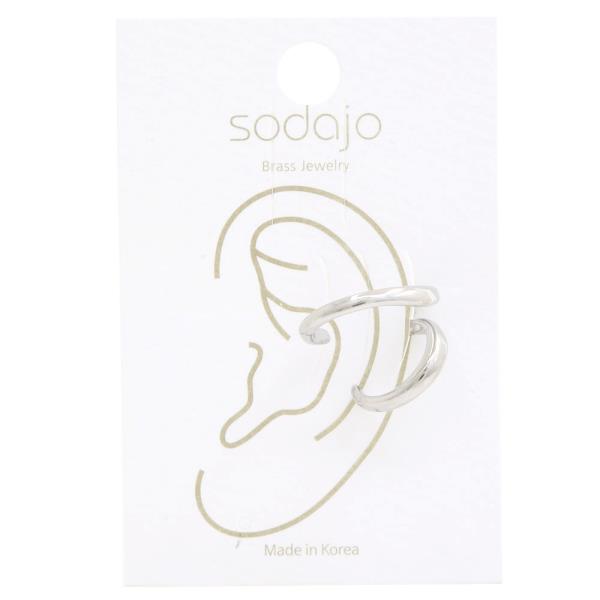 SODAJO DOUBLE HOOP METAL EAR CUFF