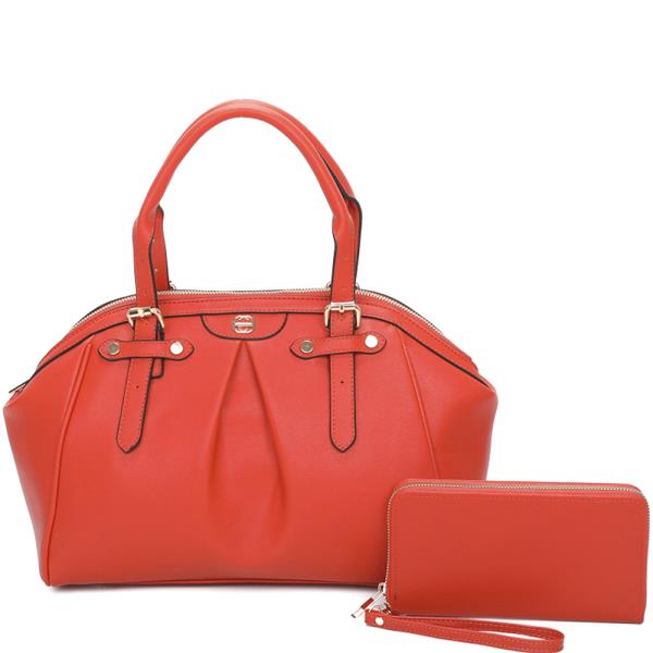 2IN1 SMOOTH STYLISH SATCHEL BAG WITH WALLET SET