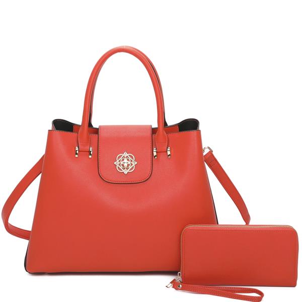 2IN1 DESIGN FASHION SATCHEL BAG WITH WALLET SET