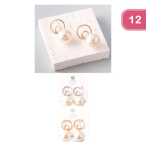 ECLIPSE RING PEARL EARRING (12 UNITS)