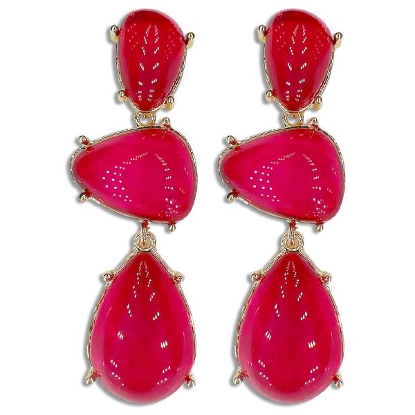 BEADED DANGLE EARRING