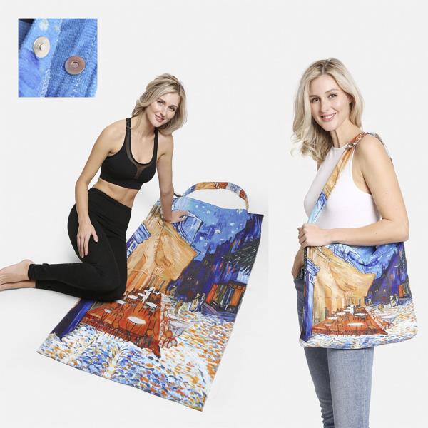 PICTURE BEACH BAG AND TOWEL COMBO 2-IN-1 CONVERTIBLE BEACH TOWEL AND BAG
