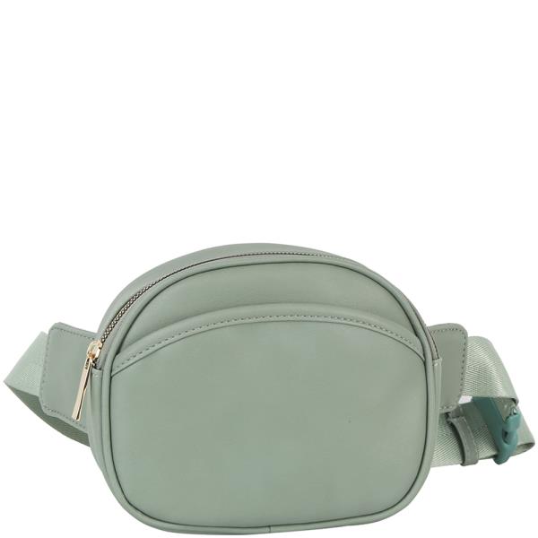ROUNDED ZIPPER FANNY PACK BAG