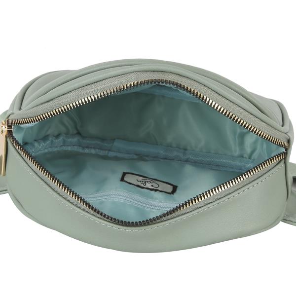 ROUNDED ZIPPER FANNY PACK BAG