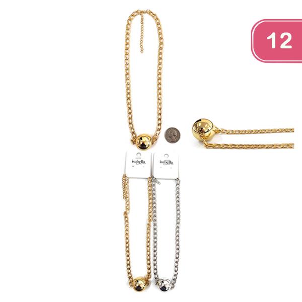 BALL CHAIN NECKLACE (12 UNITS)