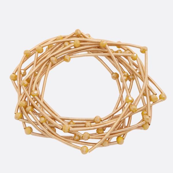 BEADED WIRE BRACELET