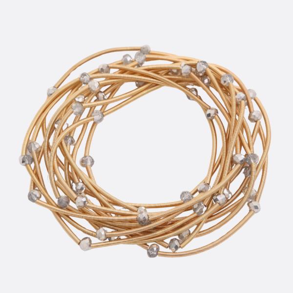 BEADED WIRE BRACELET