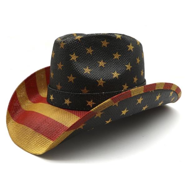 AMERICAN FLAG COWBOY HAT