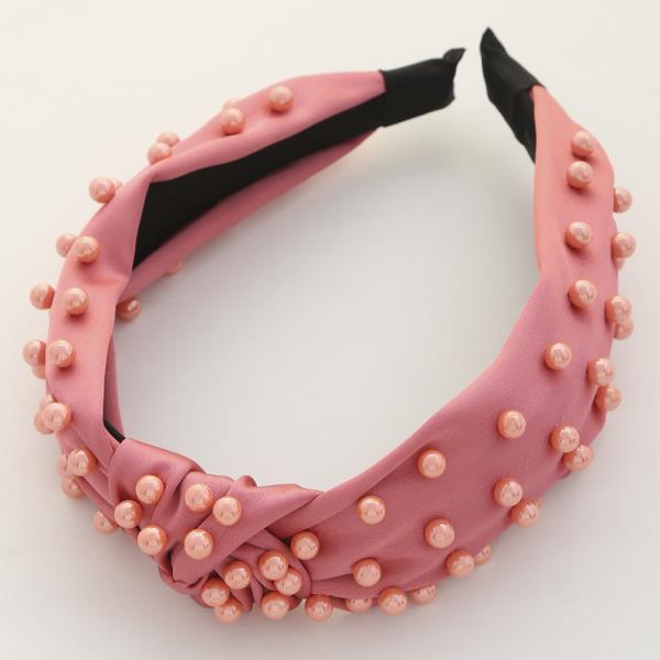 COLOR BALL STUDDED MID KNOT HEADBAND