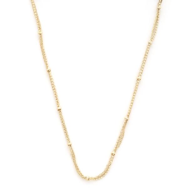 SODAJO BALL LINK GOLD DIPPED NECKLACE