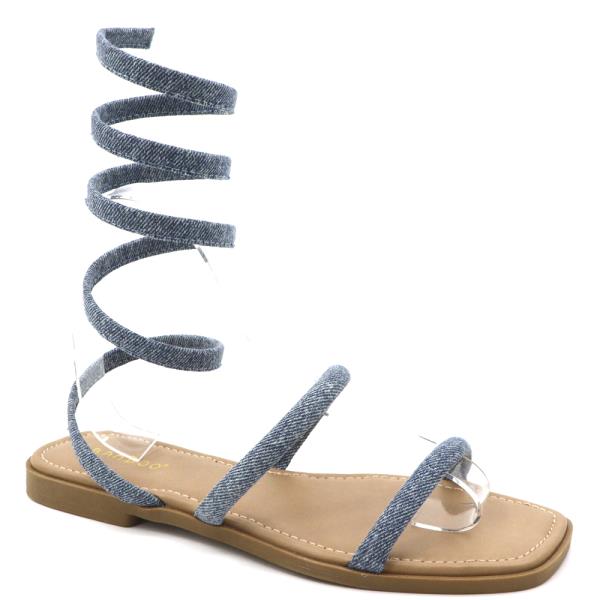 COIL WRAP FLAT SANDAL 18 PAIRS