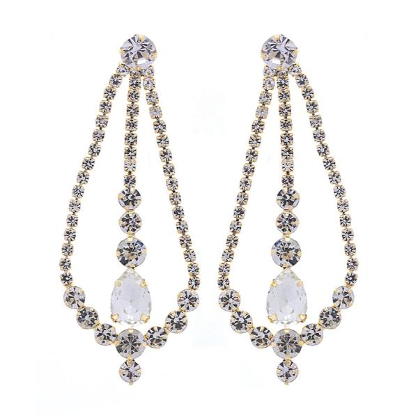 TEARDROP RHINESTONE EARRING