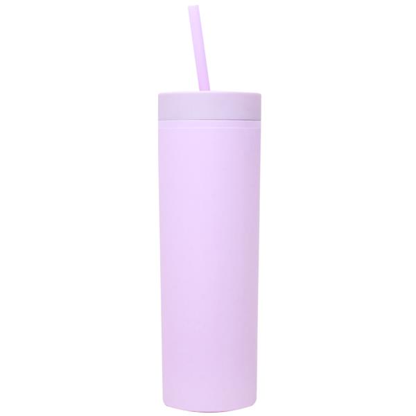 SMOOTH TUMBLER WITH STRAW