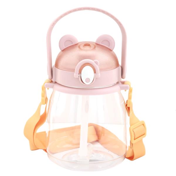 BEAR CLEAR WATER BOTTLE WITH STRAW