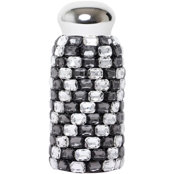BEJEWELED GEM BLING STAINLESS STEEL INSULATED VACCUM FLASK WATER BOTTLE